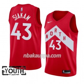 Toronto Raptors Pascal Siakam 43 2018-19 Nike Punainen Pelipaidat Swingman - Lasten